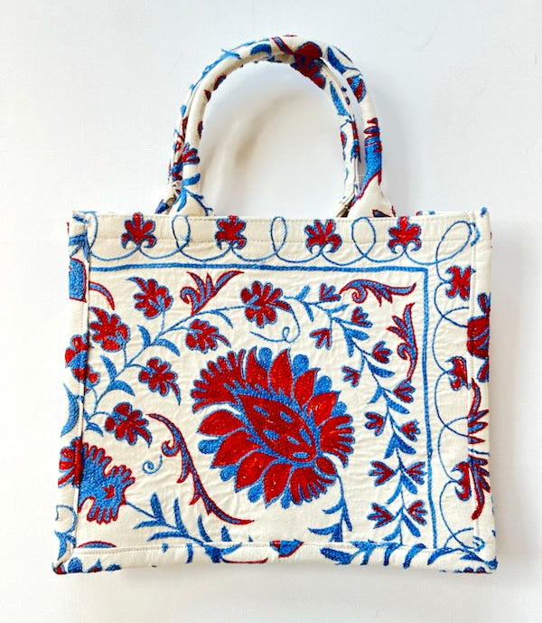 Large Tote in Berries Suzani