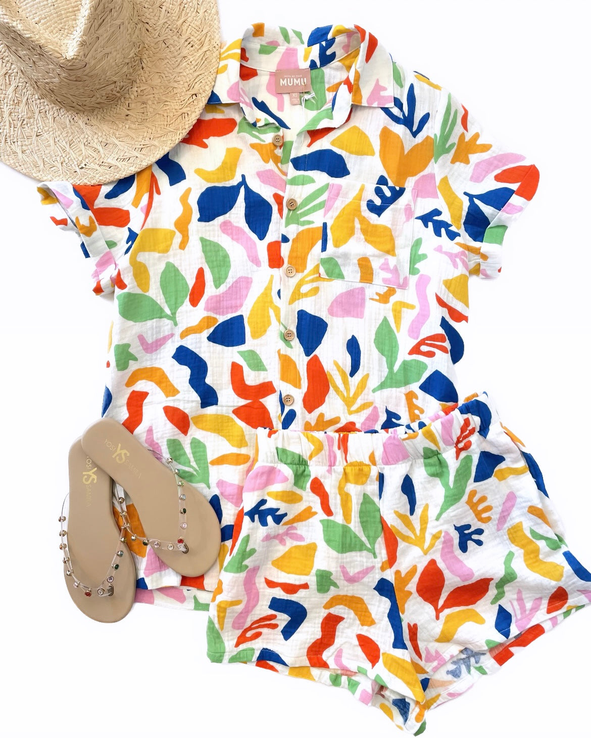 Hendrix Shorts in Primary Paradise