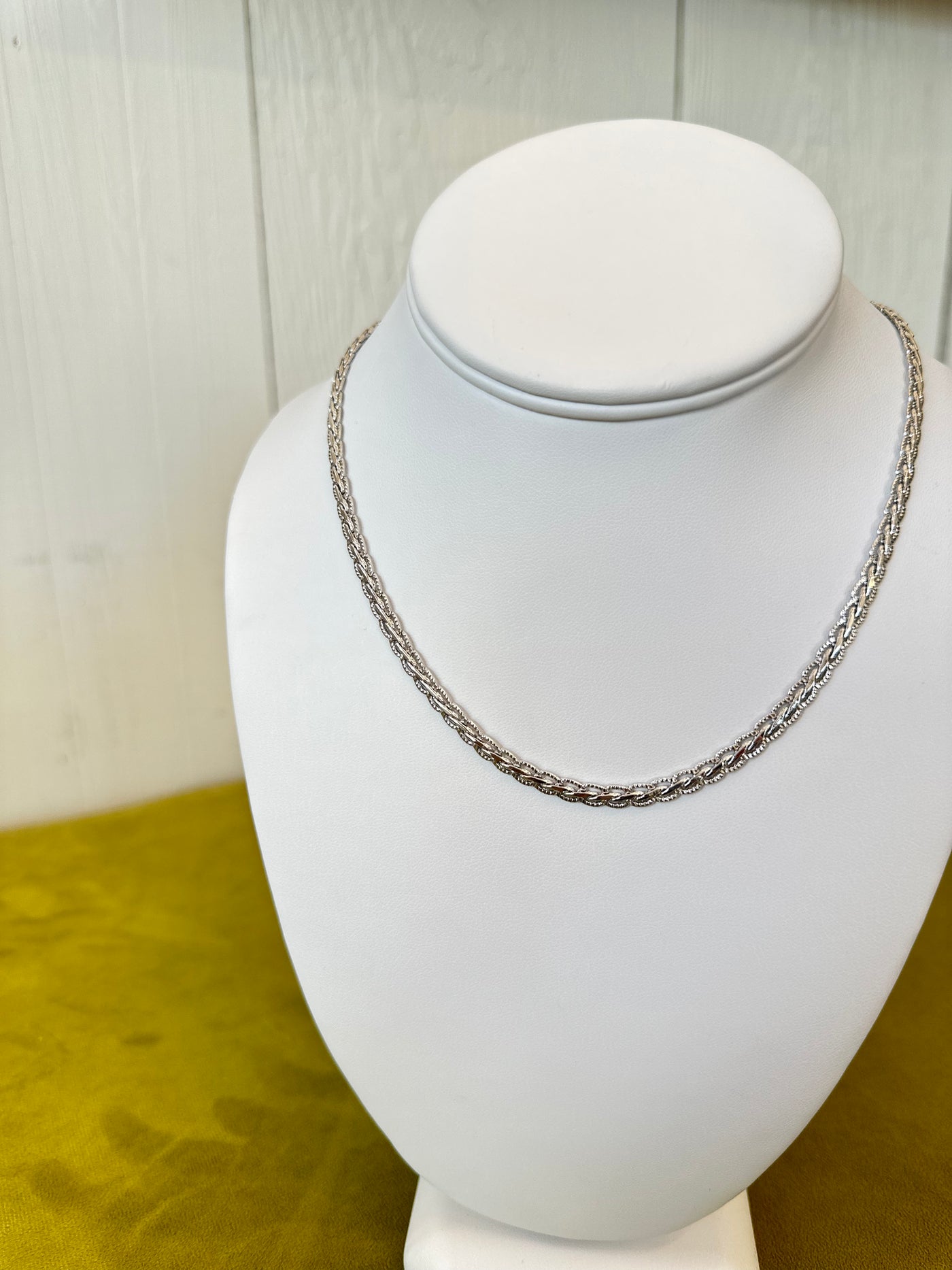 Cindy Rope Necklace in Silver