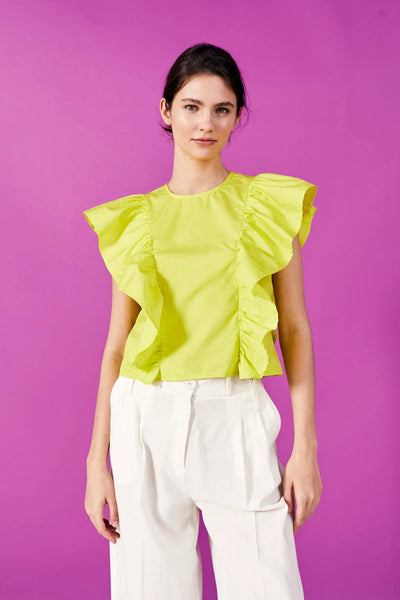 Coma Top in Lime