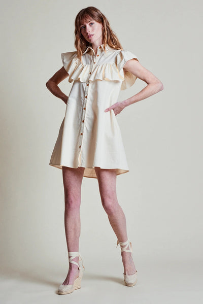 The Ayla Dress in Cream