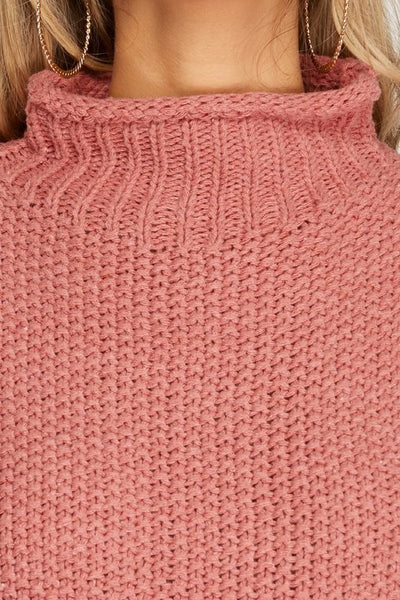 Sam Sweater Top in Rose