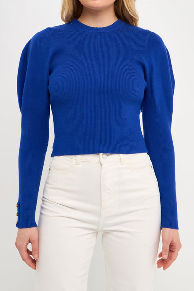 Annabelle Knit Top in Royal Blue