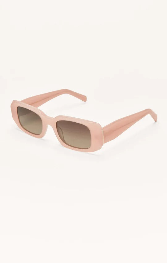 Off Duty Sunglasses in Blush Pink Gradient