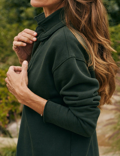 Patrick Popover Henley in Evergreen