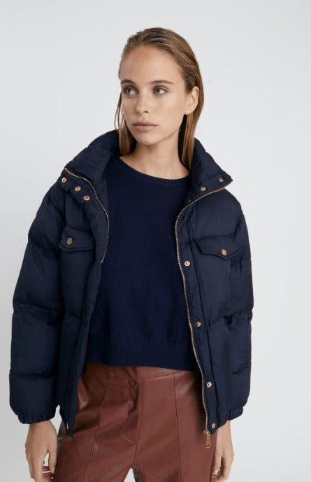 Ringo Puffer Jacket in Navy
