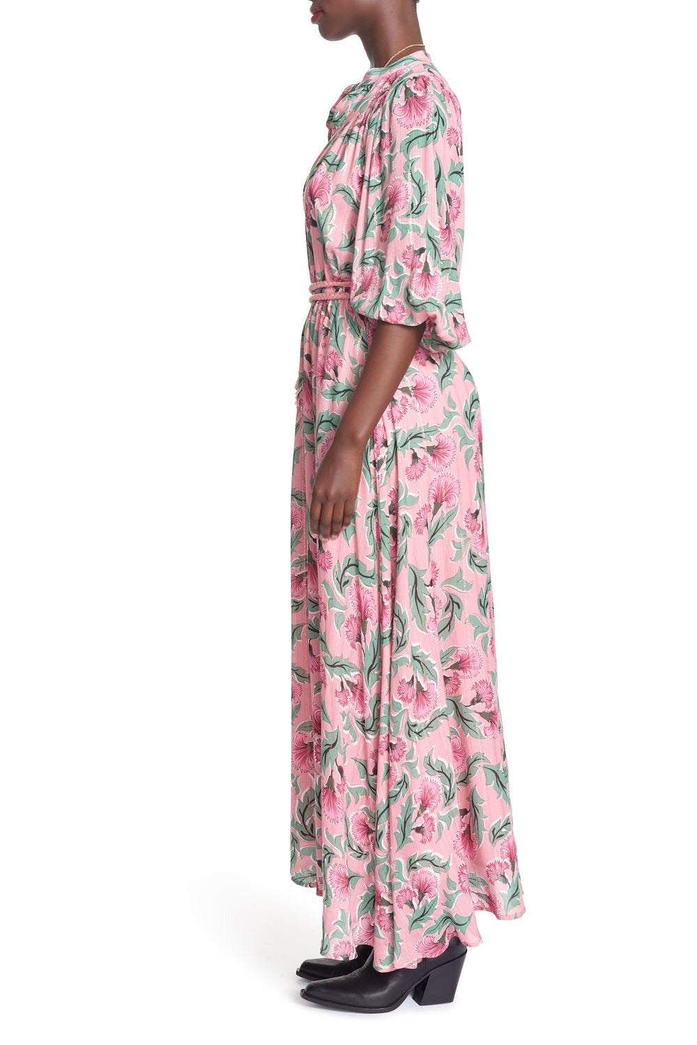 The Farren Dress in Coral