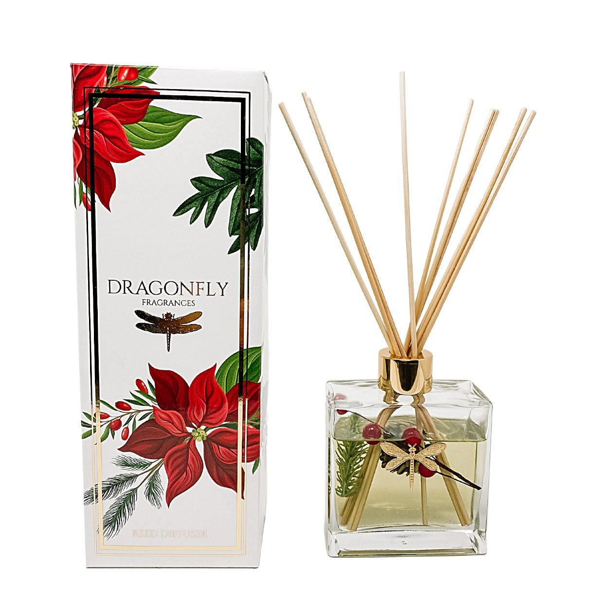 Poinsettia Botanical Diffuser in Gold