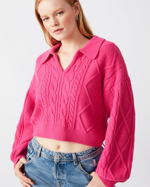 Cay Sweater in Fuschia