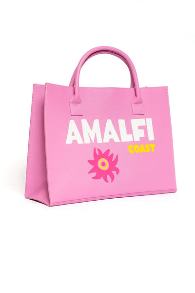 Amalfi Coast Tote in Guava Pink