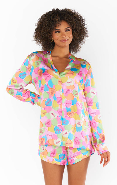 Early Riser PJ Set in Candy Crush Silky
