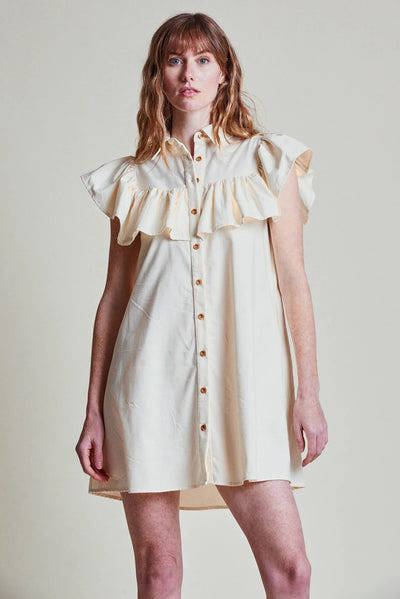 The Ayla Dress in Cream