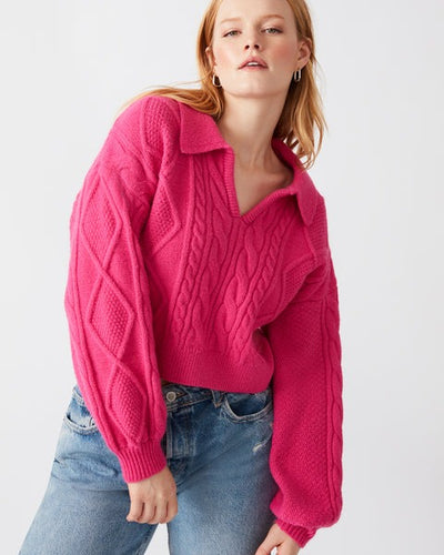 Cay Sweater in Fuschia