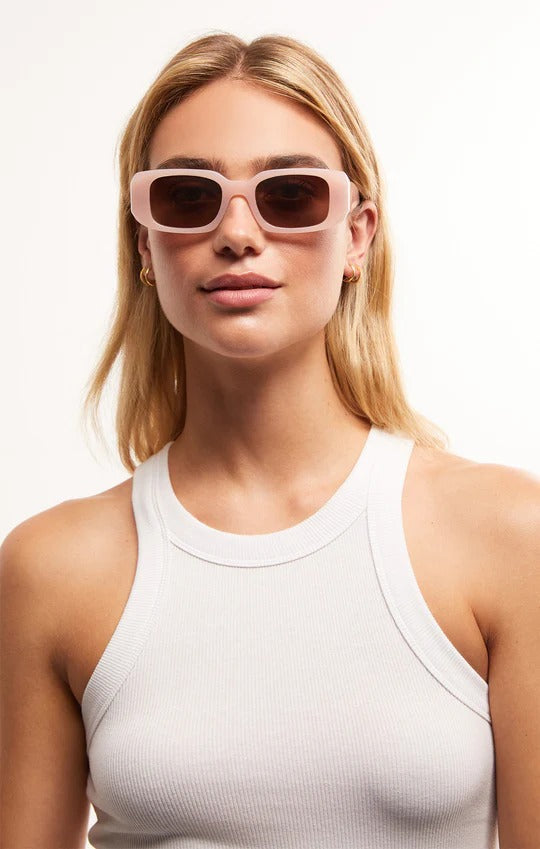 Off Duty Sunglasses in Blush Pink Gradient