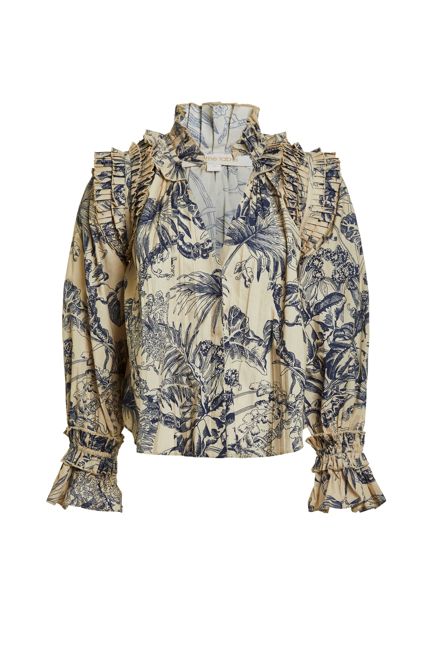 Jessie Top in Yaffe Ecru Print