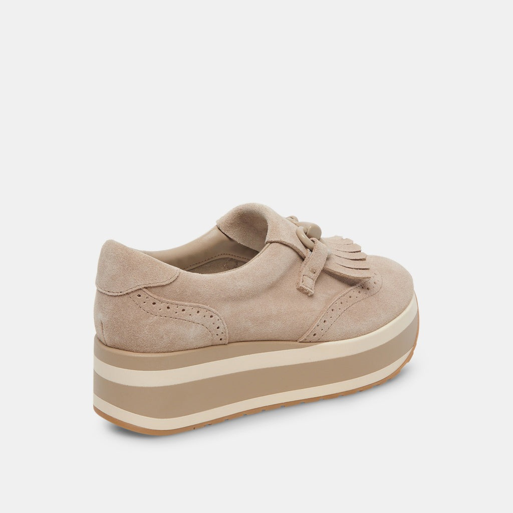 Jhax Sneakers in Almond Suede