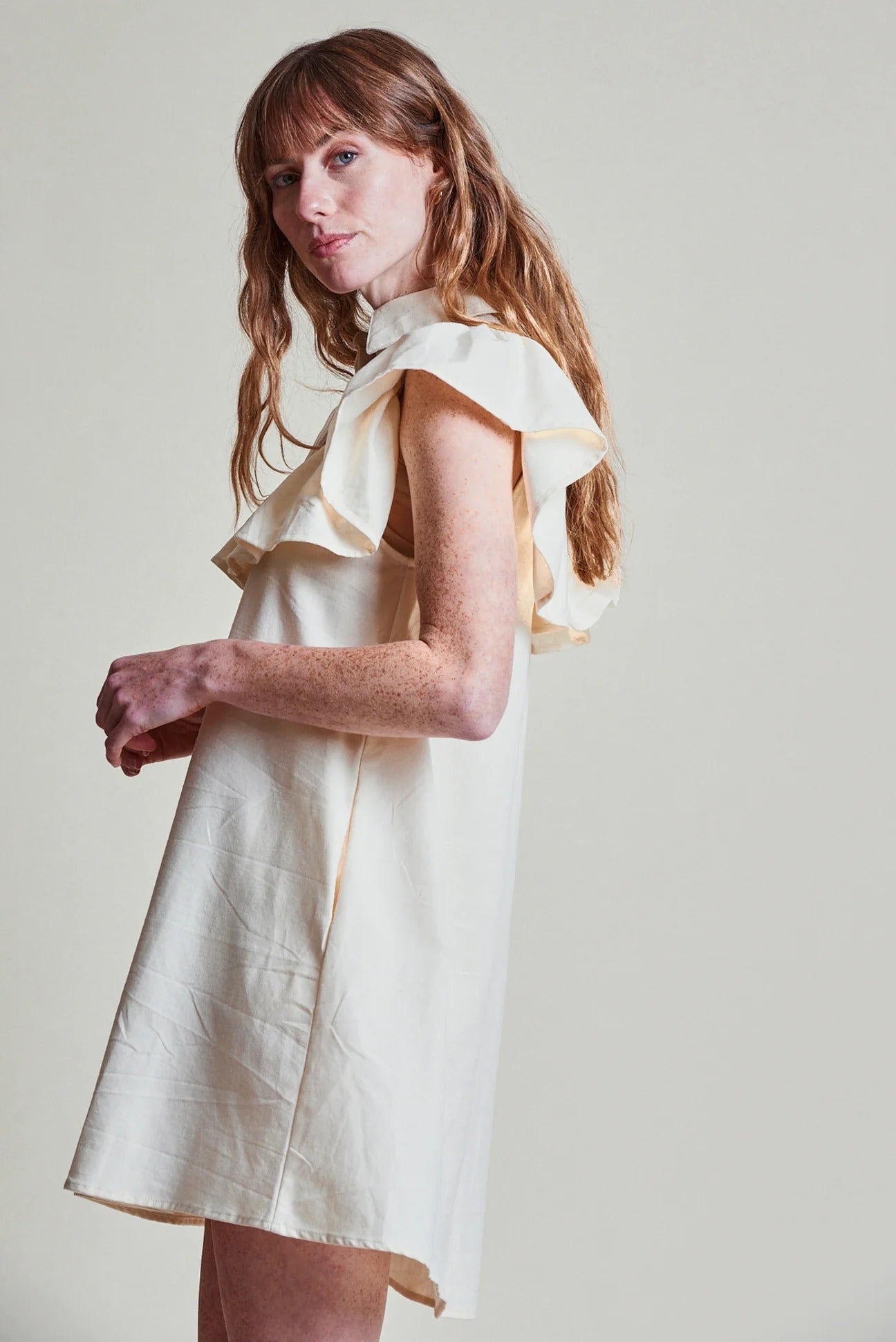 The Ayla Dress in Cream