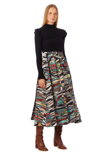 Estine Wrap Skirt in Prism