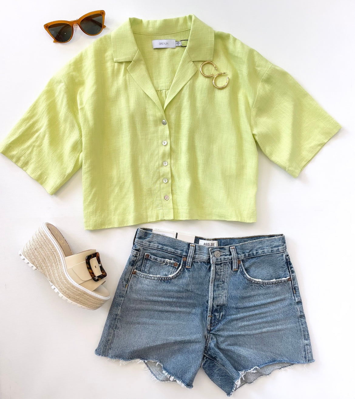 Pia Blouse in Celery